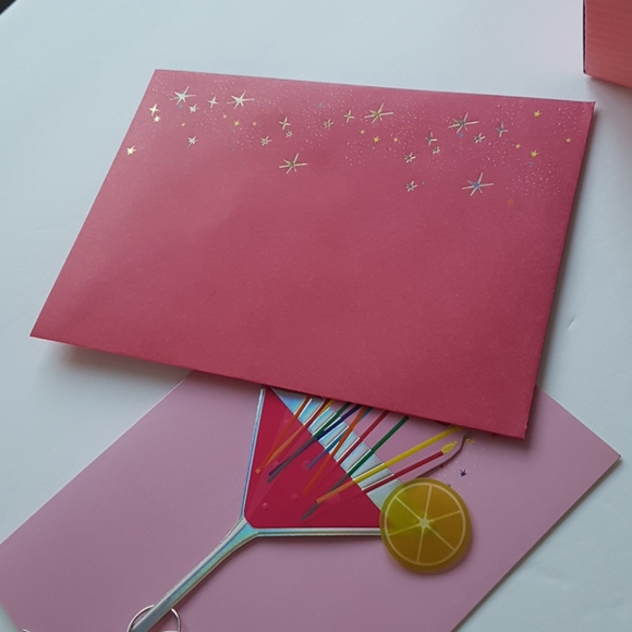 2 pcs C R Gibson Luxury Card Cheers to Your Birthday (1 Card with Envelope) - Picture 9 of 16